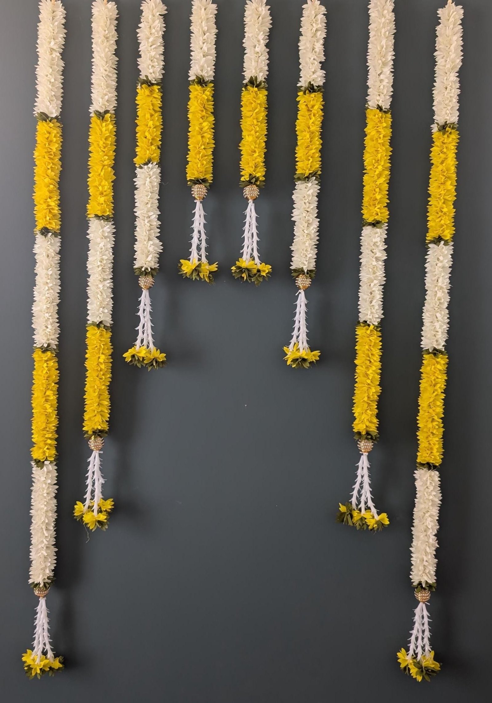 Backdrop Flower Set /Indian Flower Decor / Garland set / Indian Decor / Flower Hanging Decor / Garland set/ Navaratri Decor/Dasara - Image 2