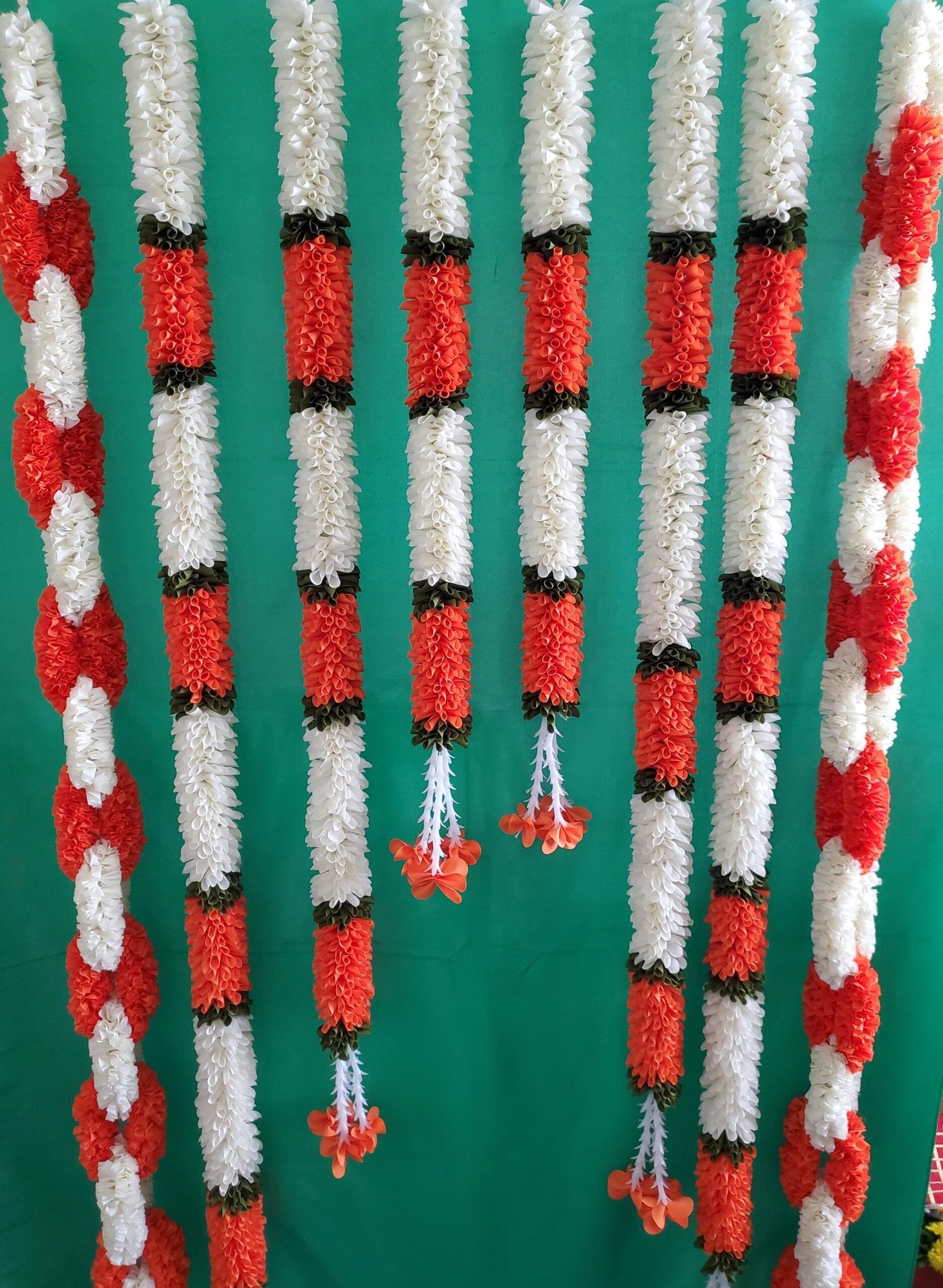 Backdrop Flower Set /Indian Flower Decor / Garland set / Indian Decor / Flower Hanging Decor / Garland set/ Navaratri Decor/Dasara - Image 3