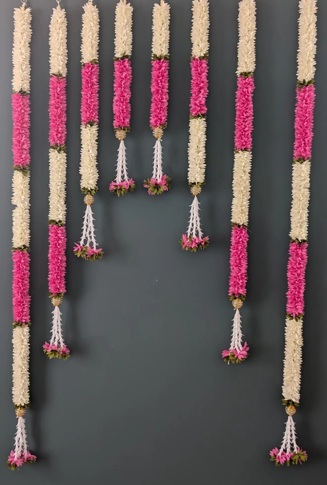 Backdrop Flower Set /Indian Flower Decor / Garland set / Indian Decor / Flower Hanging Decor / Garland set/ Navaratri Decor/Dasara