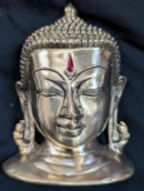 Brass Varalakshmi Budha Face with Bindhi – Pooja Decoration