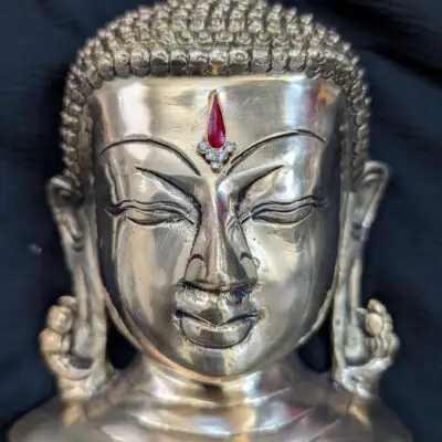 Brass Varalakshmi Budha Face with Bindhi – Pooja Decoration