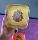 Decorated Brass Plate / Party Favor Brass / Pooja Favor / Indian Gifts / Metal Favors / Housewarming gifts / Diwali Favors/ Navarathiri gift