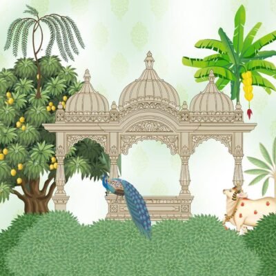 Indian Festive Backdrop: Diwali Decor, Pooja Decoration, Housewarming