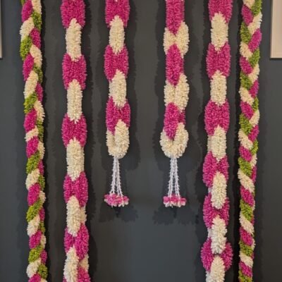 Jada and Chain Hanging Flower Set | Indian Flower Decor | Flower Garland Hanging | Navaratri/Dasara/Housewarming Decor