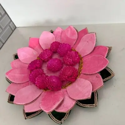 Sola Wood Chamanthi Flowers: Loose Pooja Decor, Indian Decor