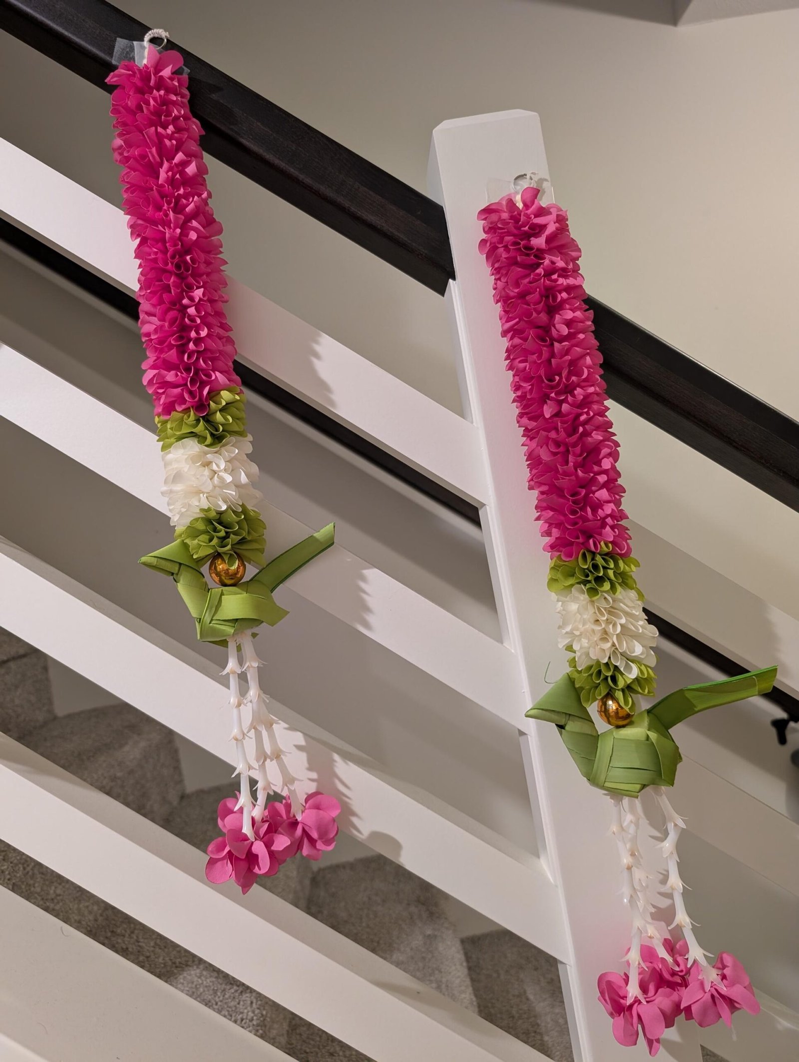 Stair Case hangings / Artificial Flower hanging / Indian Decor / Flower Strings Decor /Diwali Decor/ Dasara / Diwali / Housewarming Decor - Image 6