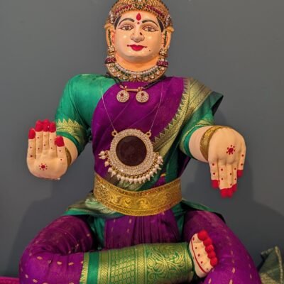 Tanjore Paint Varalakshmi Face / Varalakshmi Face Pooja / Ammavaru Face / Decorated Varalakshmi Face / Deity Decorated Varalakshmi Face