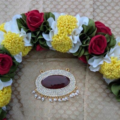 Varalakshmi Pendant/ Varalakshmi Stone Decorated Padhakam / Ammavaru Pendant / Varalakshmi Pooja Necklace / Goddess/Deity Decorated Pendant