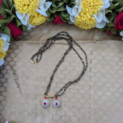 Varalakshmi Stone Decorated Mangalsuthra/Thaali - Ammavaru Idol Accessory