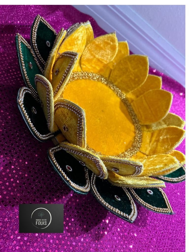 Peacock Theme MDF Rangoli & Diya Pooja Mat Set