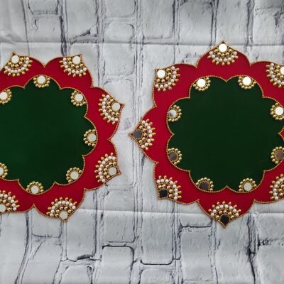 Decorative Diya Tassel & Deepam Pooja Mat