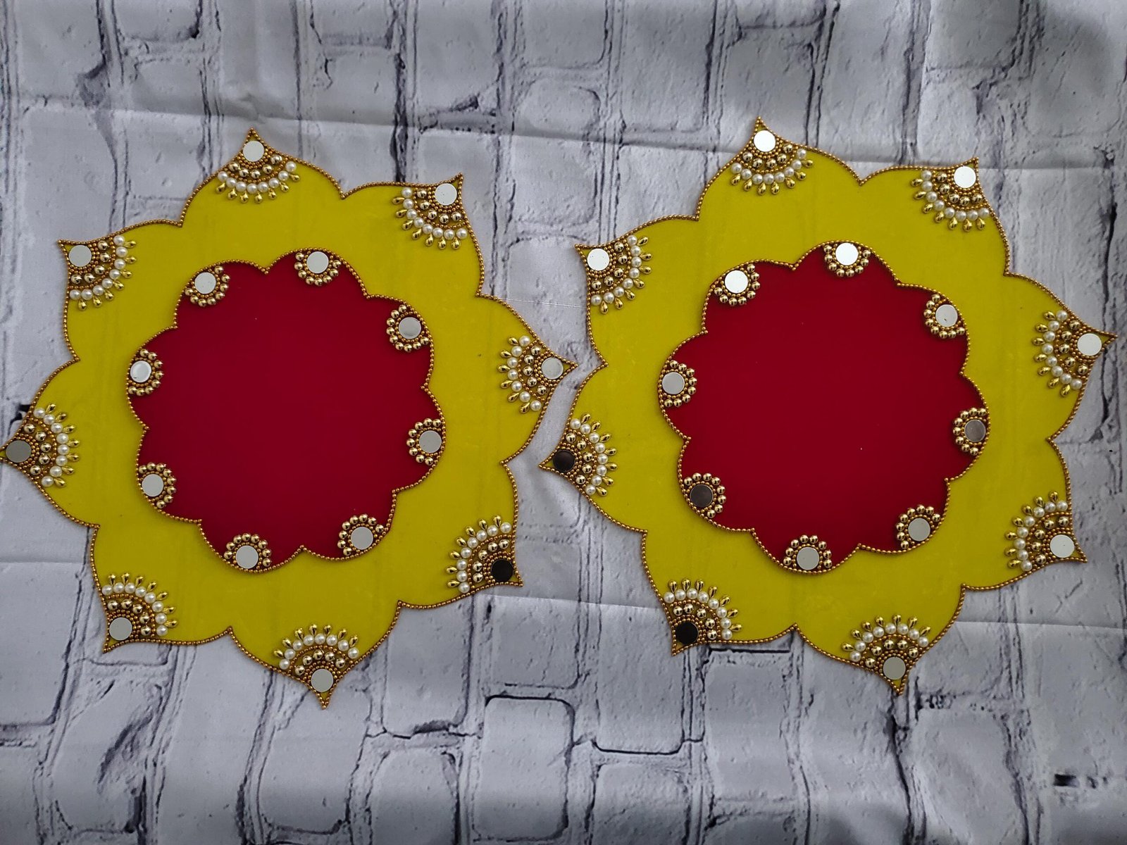 Decorative Diya Tassel & Deepam Pooja Mat