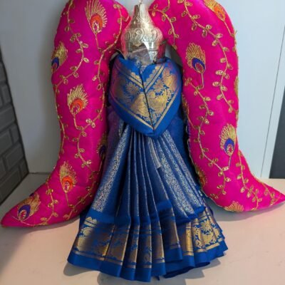 Pre-Pleated Ready-to-Drape Varalakshmi Kalasham Saree