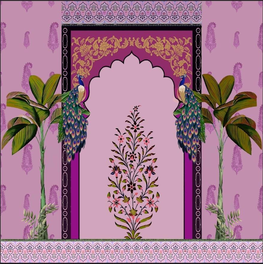 Traditional Festive Temple Backdrop Cloth