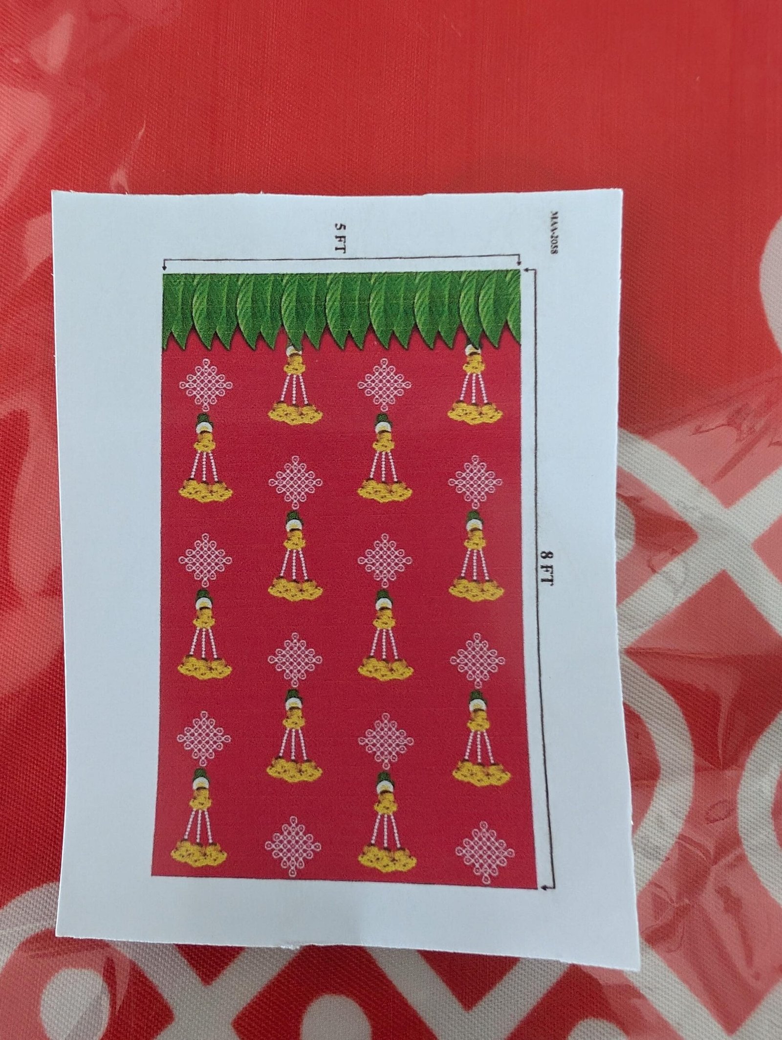 Traditional Festive Temple Backdrop Cloth