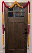 Traditional Artificial Flower Front Door Thoran