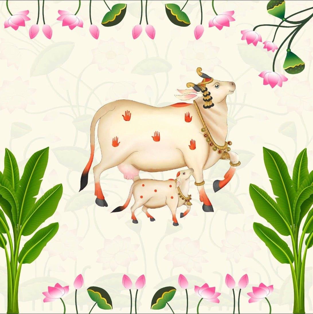 Traditional Festive Temple Backdrop Cloth