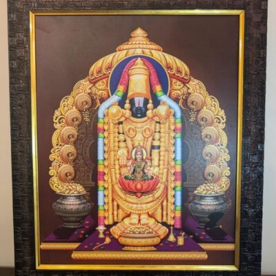 Divine Hindu Deities Framed Wall Art (18x15 Inch)