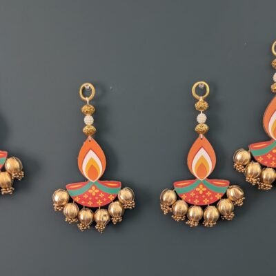 Short Festive Floral Hangings for Pooja & Altar Decor