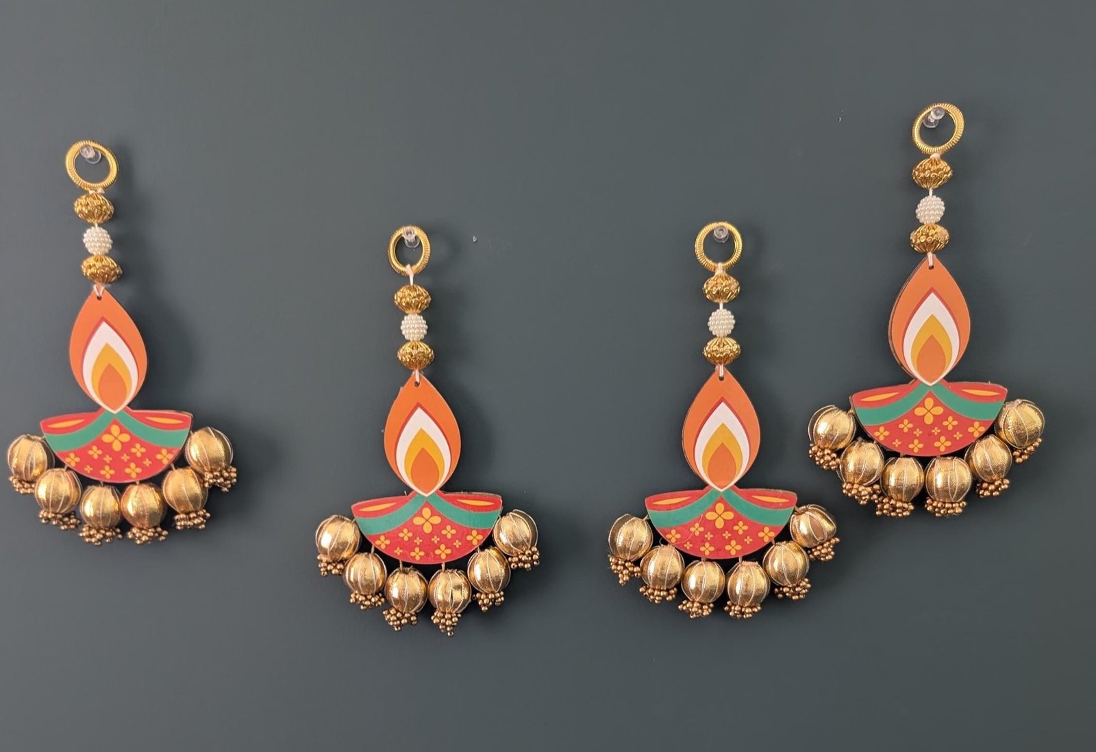 Short Festive Floral Hangings for Pooja & Altar Decor