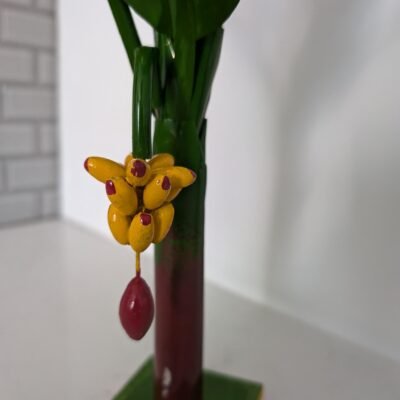 German Silver Pooja Kalasam & Metal Banana Tree Set