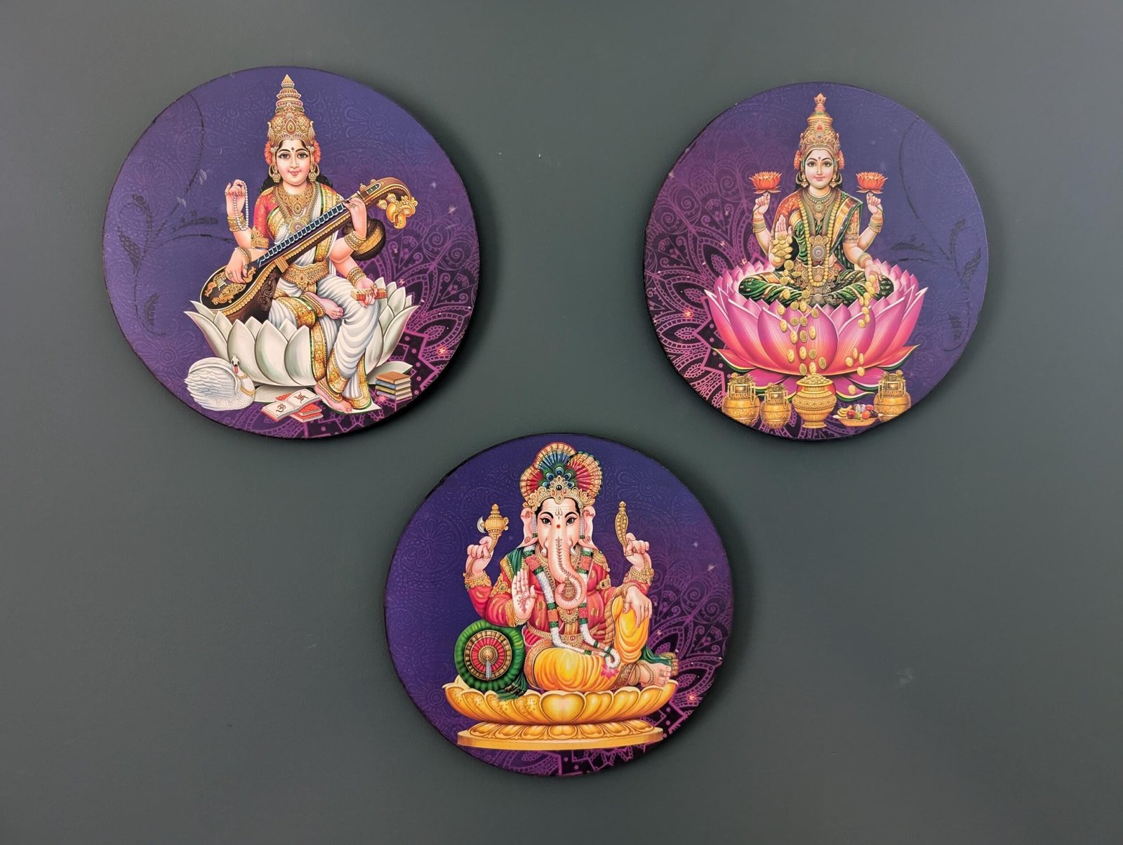 Framed Hindu God & Goddess Divine Wall Art