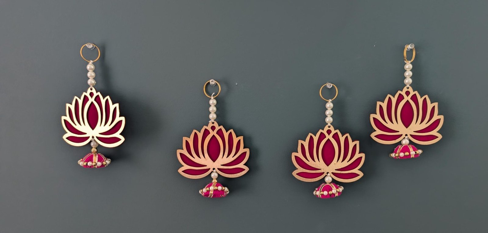 Short Festive Floral Hangings for Pooja & Altar Decor