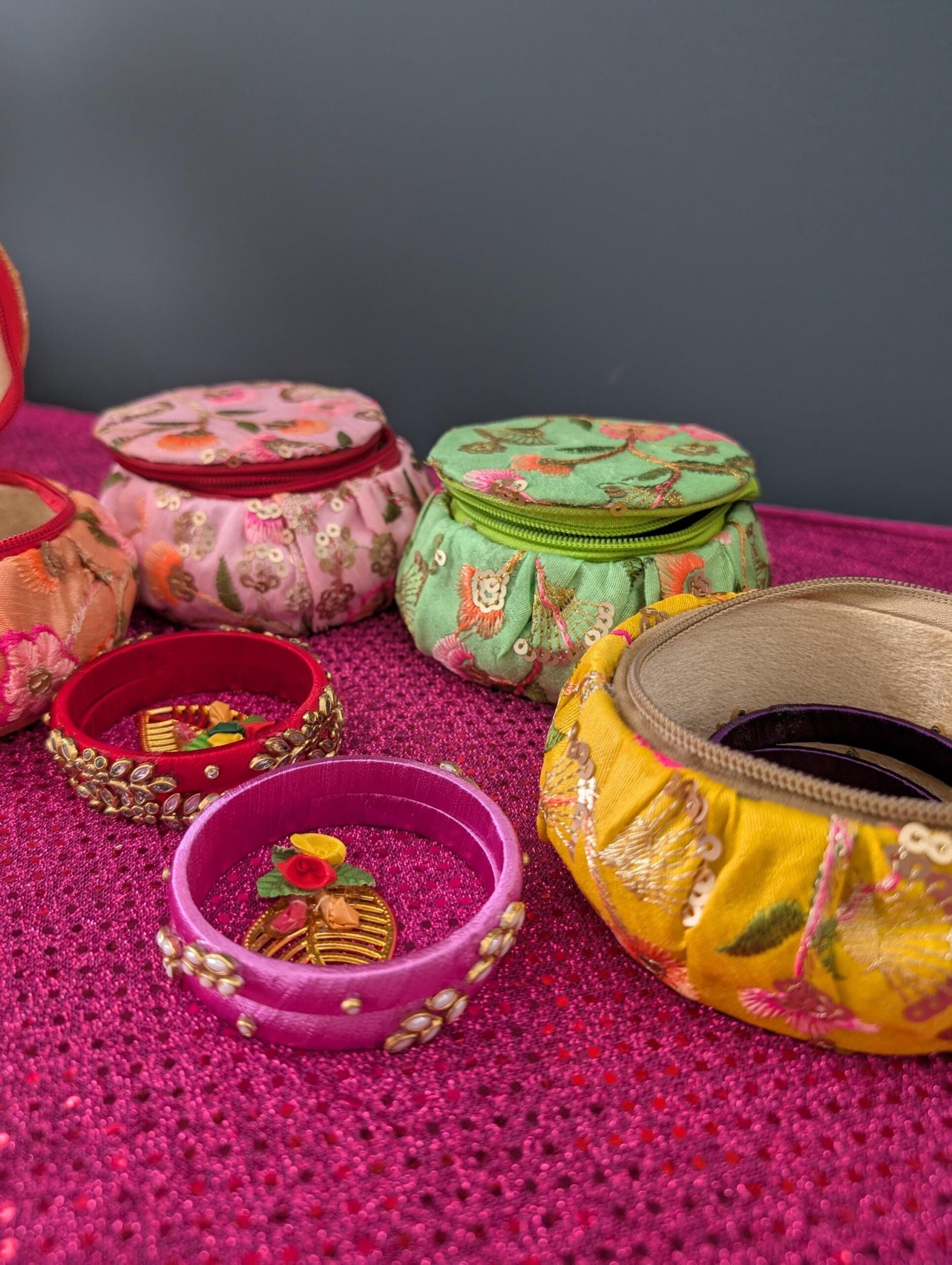 Festive Thamboolam Return Gift Set with Kumkum & Bangles