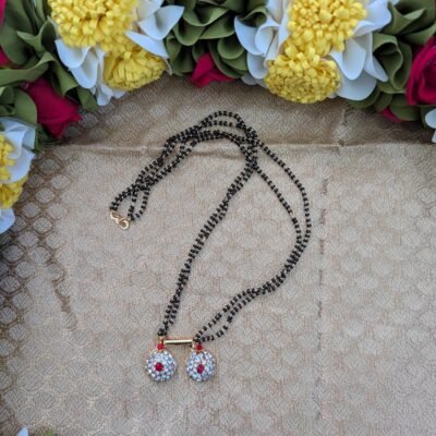 Stone-Embellished Varalakshmi Mangalsutra (Thaali)