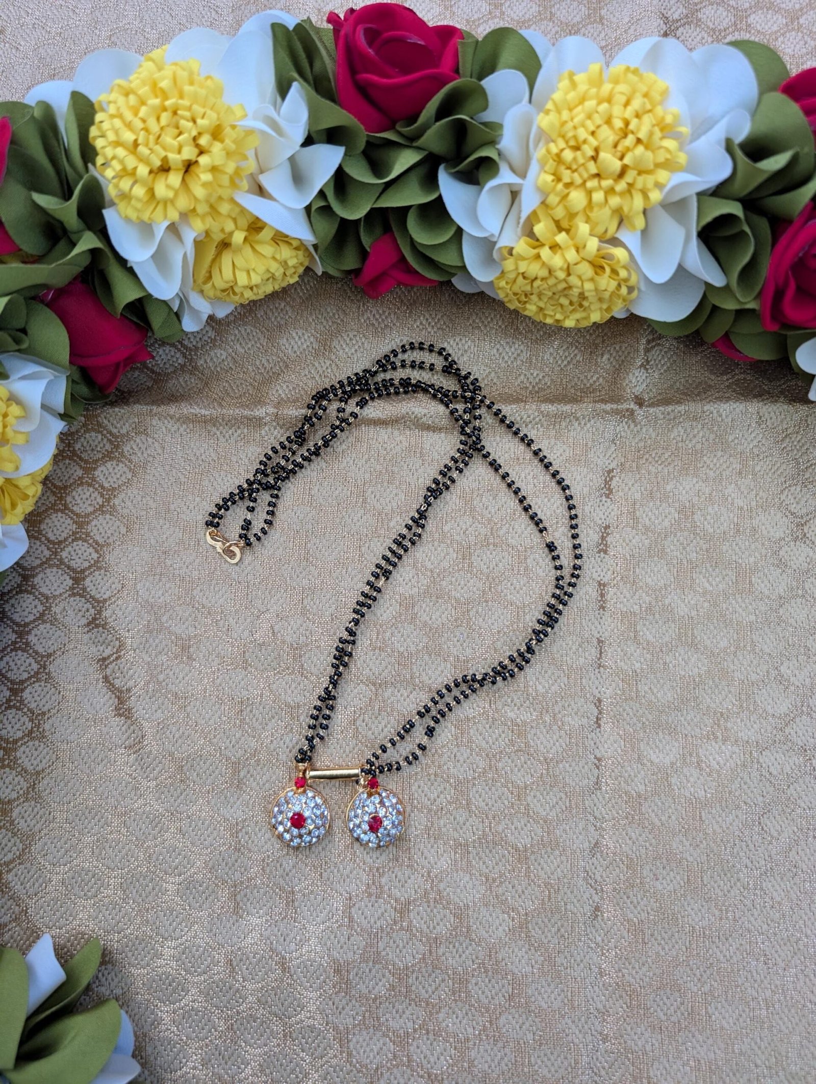 Stone-Embellished Varalakshmi Mangalsutra (Thaali)