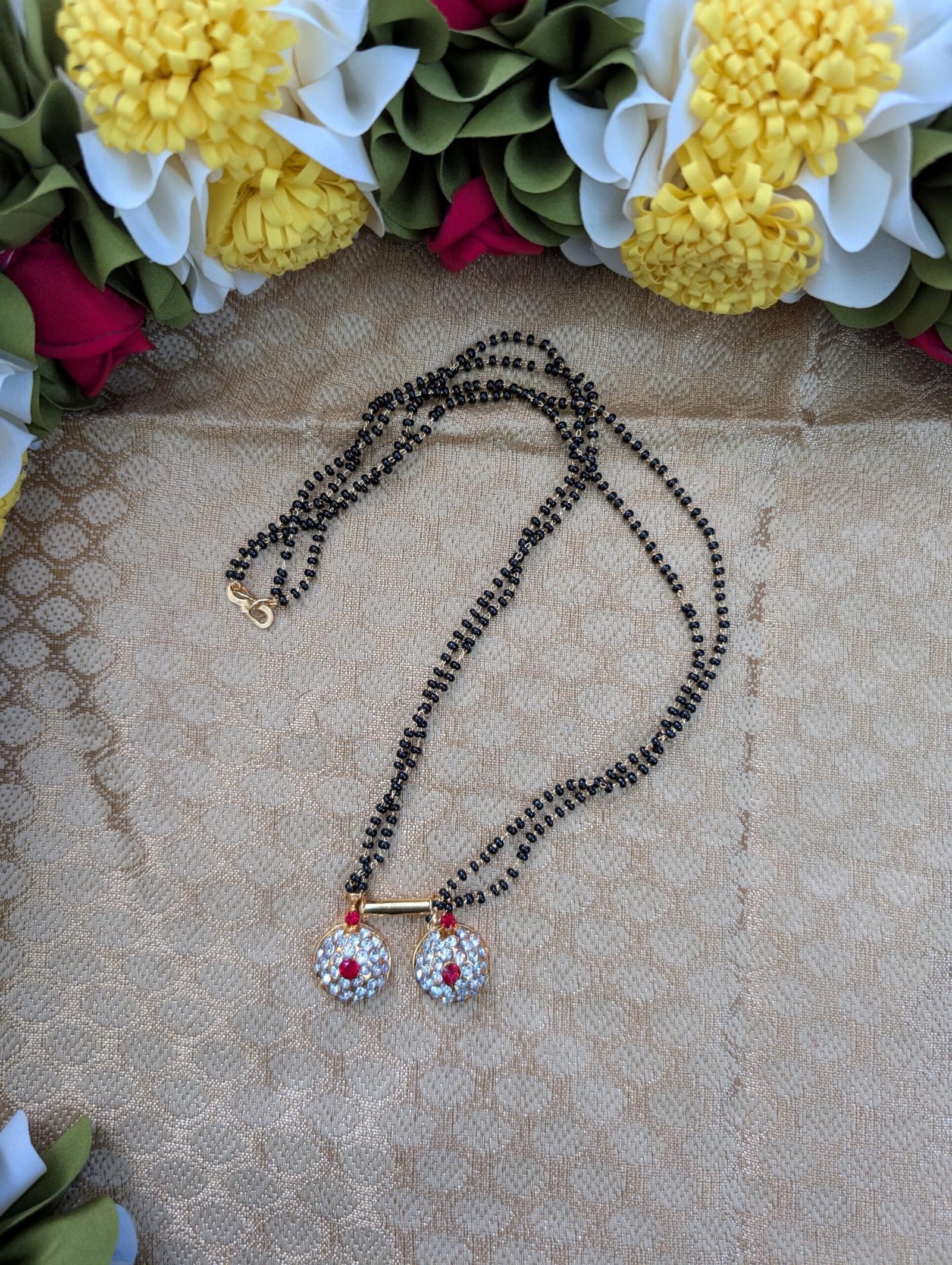 Stone-Embellished Varalakshmi Mangalsutra (Thaali)