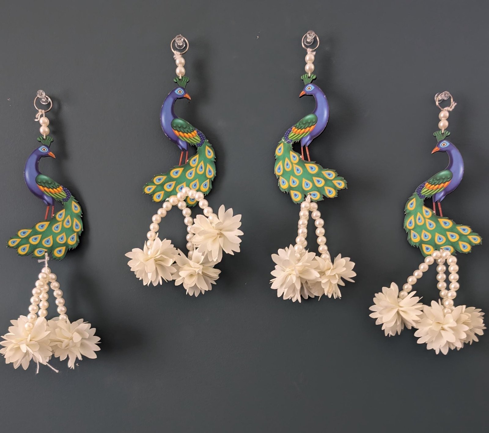 Short Festive Floral Hangings for Pooja & Altar Decor