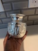 German Silver Pooja Kalasam & Metal Banana Tree Set