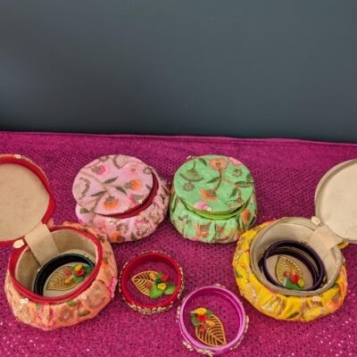 Festive Thamboolam Return Gift Set with Kumkum & Bangles