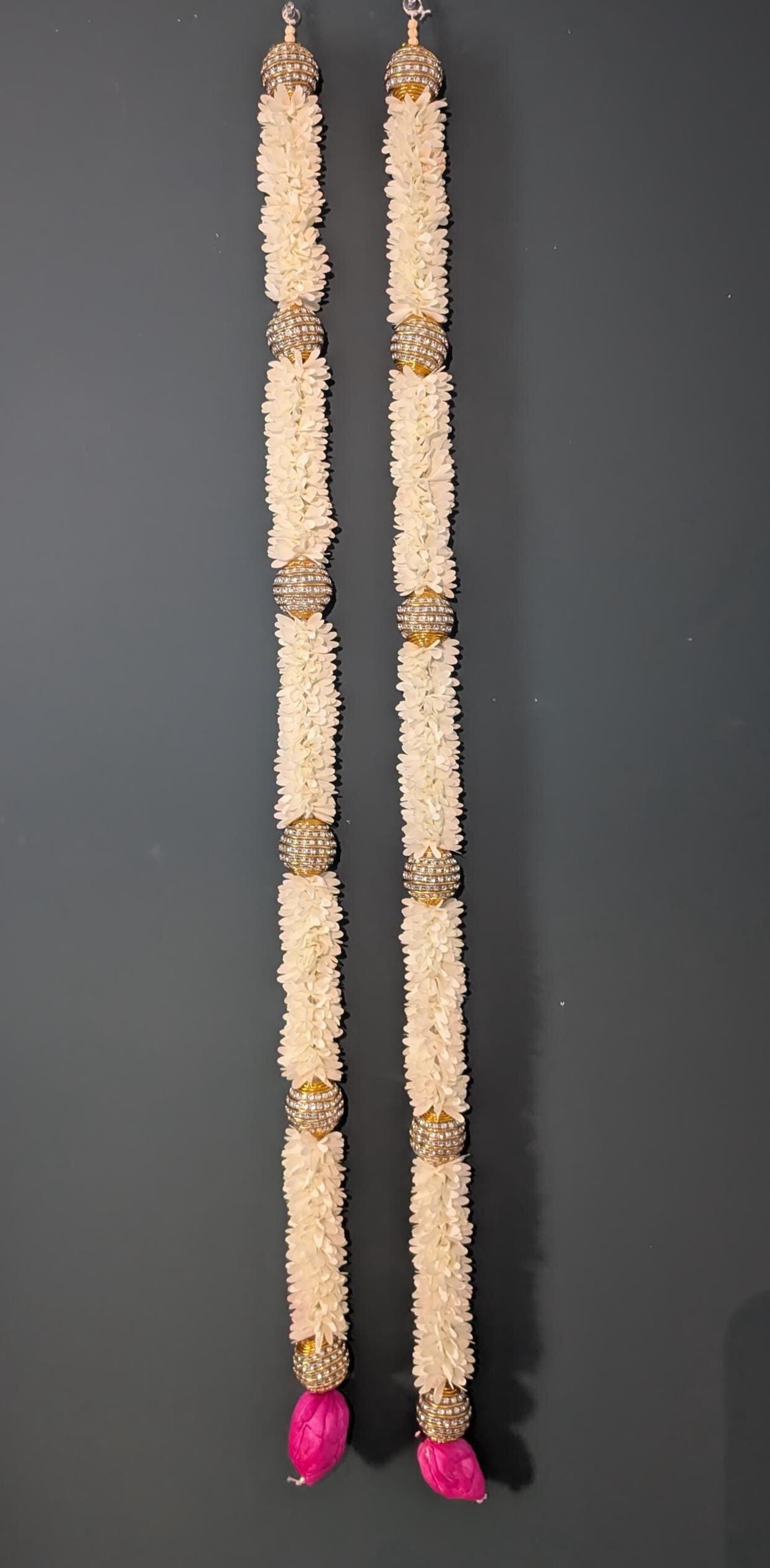 Sola Wood Lotus Bud & Parrot Hanging Garland Strings