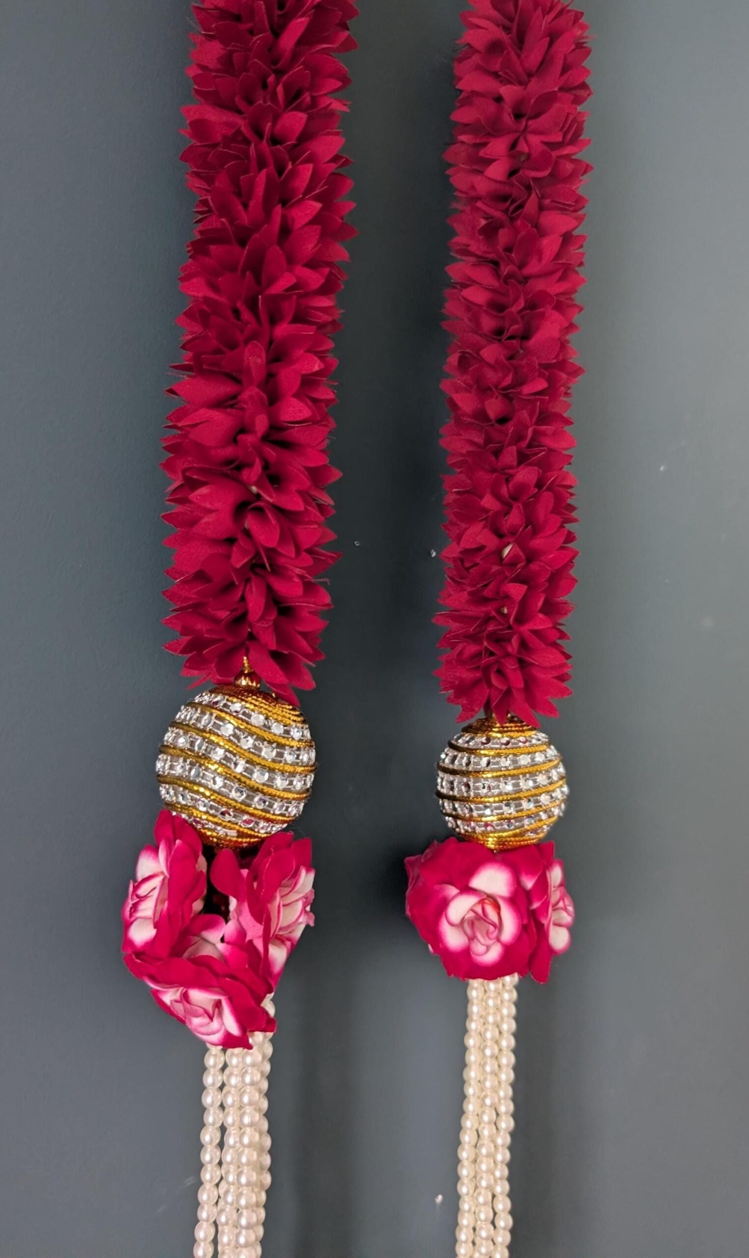 Handcrafted Artificial Marigold Floral Hanging Set