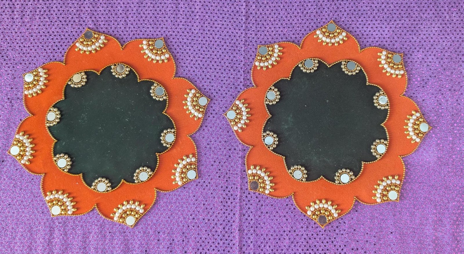 Decorative Diya Tassel & Deepam Pooja Mat
