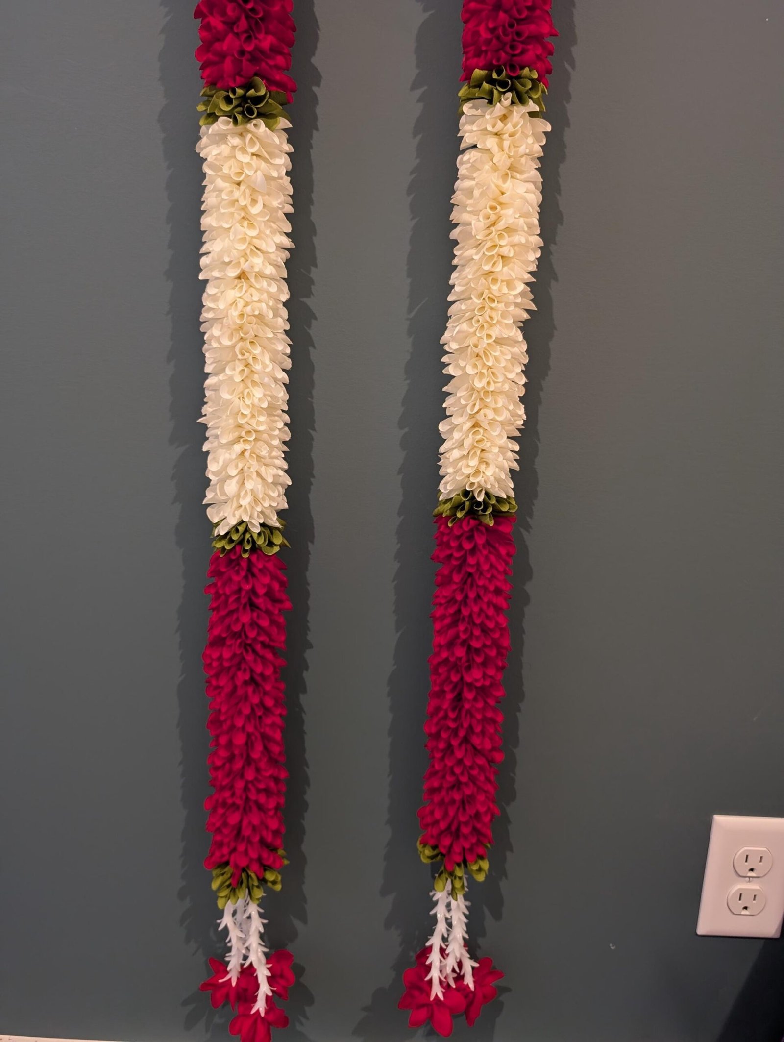 Festive Artificial Flower Hanging Garland Set
