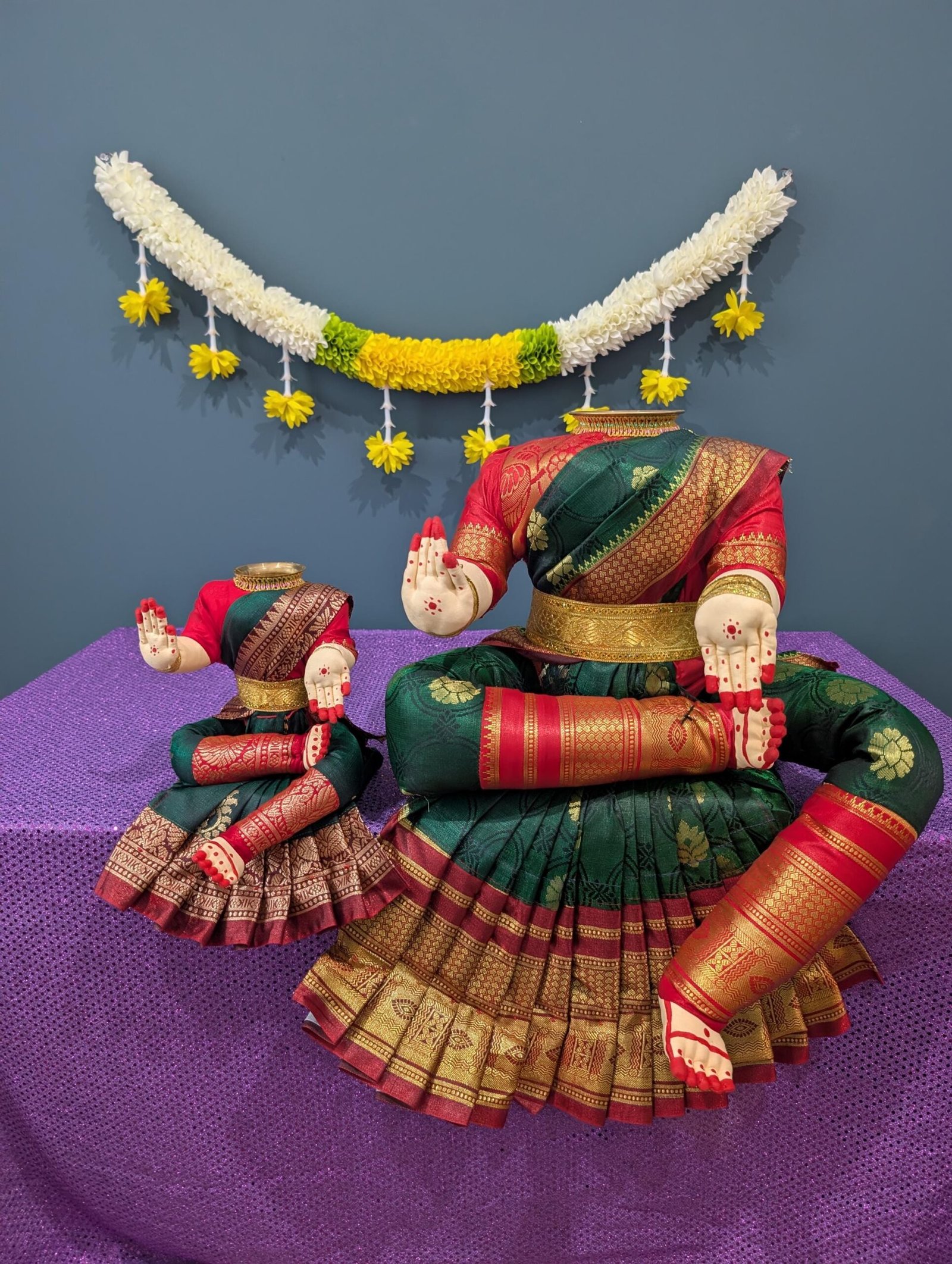 Full-Size Dressed Varalakshmi Ammavaru Pooja Doll (Idol)