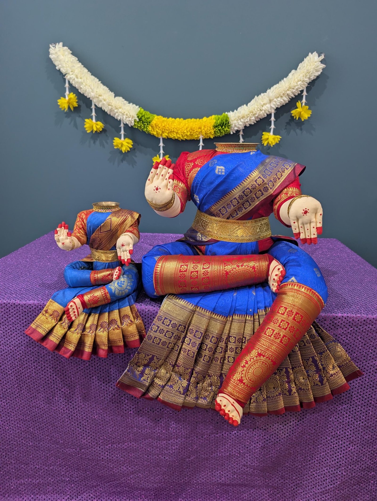 Full-Size Dressed Varalakshmi Ammavaru Pooja Doll (Idol)