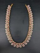 Stone-Decorated South Indian Mango Haram Deity Garland (22 Inch)