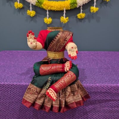 Compact Dressed Varalakshmi Ammavaru Pooja Doll (Small)
