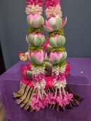 Artificial Lotus Mala Garland for Varalakshmi & Deity Idols